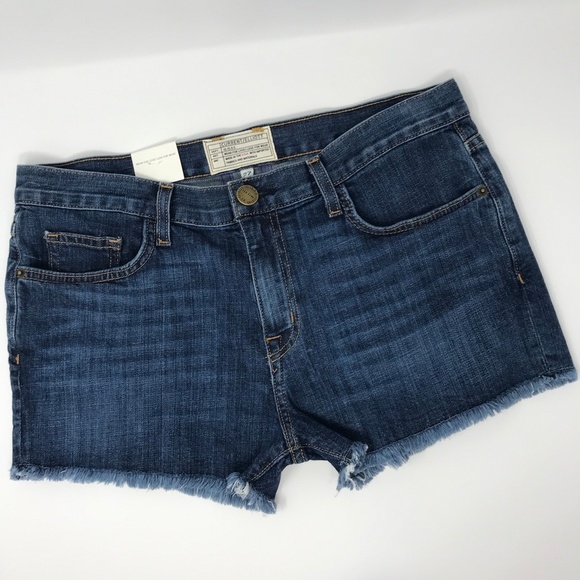 Current/Elliott Pants - Current Elliott The Boyfriend Short In Loved Denim